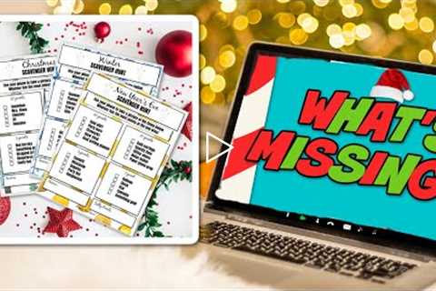 FREE & Low Cost CHRISTMAS GAMES (Screen based games & printable activities)