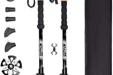 Foxelli Carbon Fiber Trekking Poles