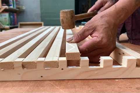 Amazing Design And Craftsmanship // Easy Way To Make Storage Shelves From Recycled Wood