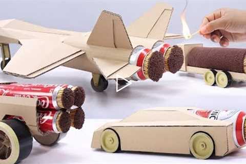 4 Best Match Stick Powered Cardboard Jet Experiment