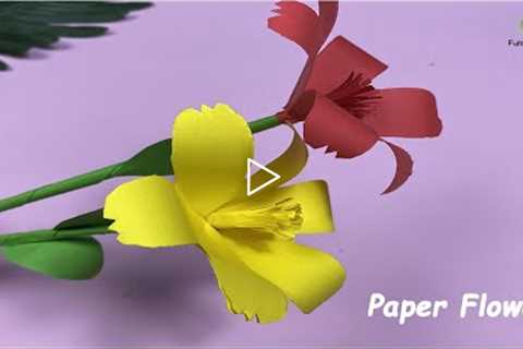 Instructions For Making Two Simple Cardboard Flowers | Funny Fingers Craft