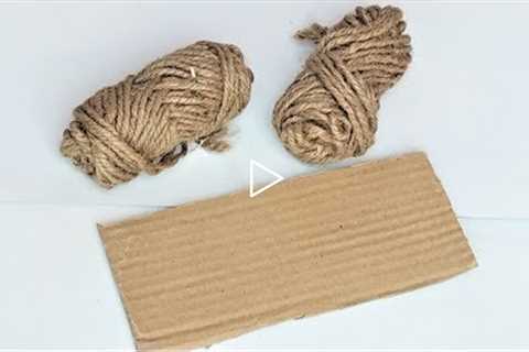 Awesome Jute and Cardboard Craft | DIY Craft Projects