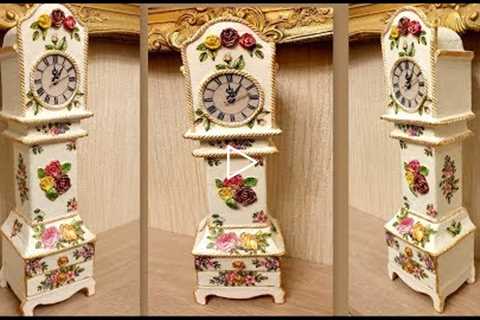 Amazing DIY/ Cardboard Project Table Clock /Hoe maak je van karton een klok