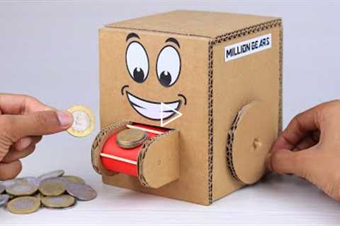 How To Make Coin Bank From Cardboard | Amazing Cardboard Project