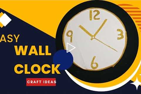 How to make Easy Cardboard Clock | Clock model for school project | Cardboard craft ideas