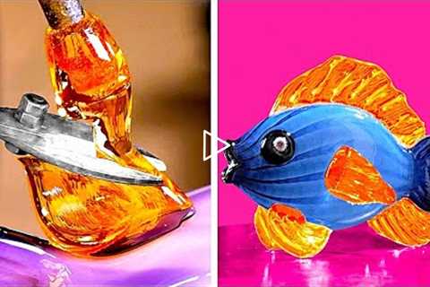 Satisfying Glass Blowing Craft And Other Mesmerizing Mini Crafts With Resin, Wood And Clay