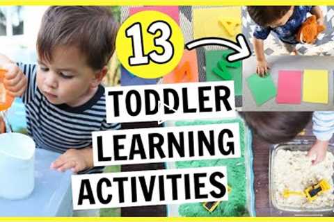 13 Toddler Activities for Learning You Can Do At Home  | 1-2 year olds