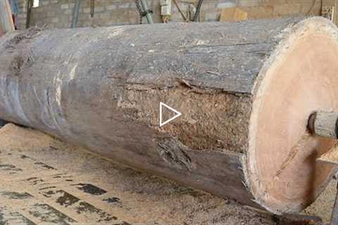 Skillfully Working With A Wood Lathe - Woodworking Large Extremely Dangerous, Woodworking Art