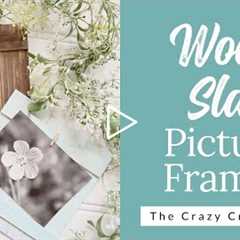 Wood Slat Picture Frames - Made from Paint Sticks
