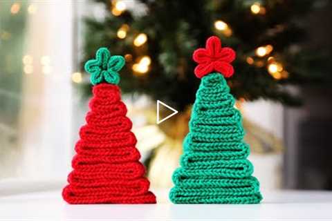 Knitting Machine Christmas Tree Decorations! Tutorial for AddiExpress or Sentro 22 Needle Machines