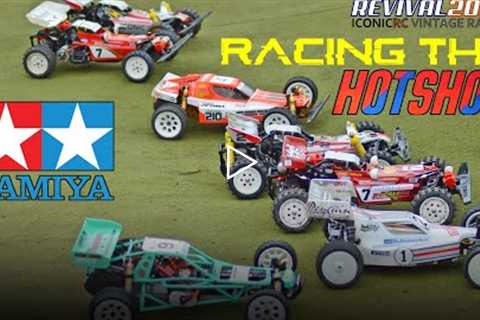 Racing A Tamiya Hotshot vintage RC Car