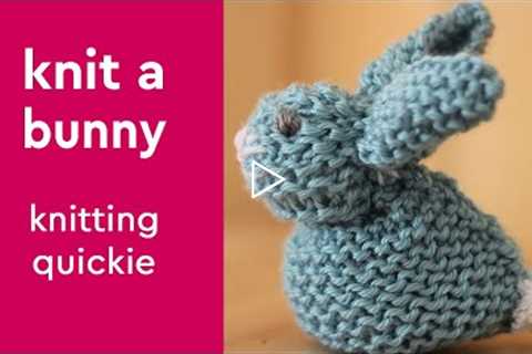 Easy Knitted Bunny Pattern • Knitting Quickie #shorts