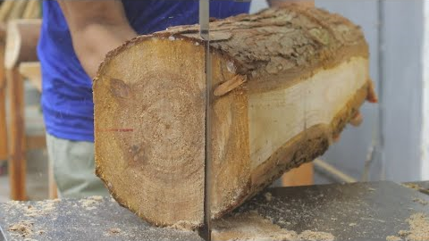 The Skill Of Hand crafted Monolithic Woodworking Is Extremely Skillful // Gorgeous Table Design Idea