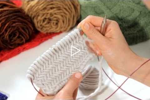 How to Do a Herringbone Stitch | Knitting