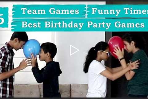 6 Team building games | Team games for kids office employees, teenagers | Best birthday party games