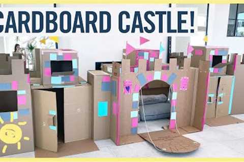 PLAY | CARDBOARD CASTLE w/ DRAWBRIDGE!