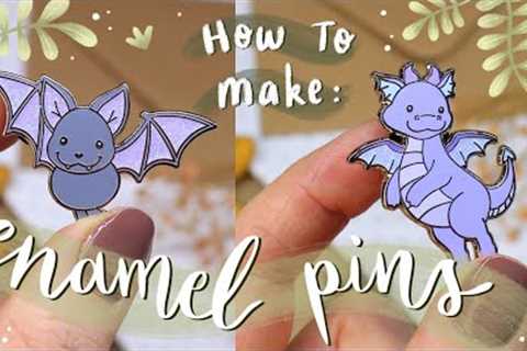 How To Make Enamel Pins | Full Process Start To Finish ✨