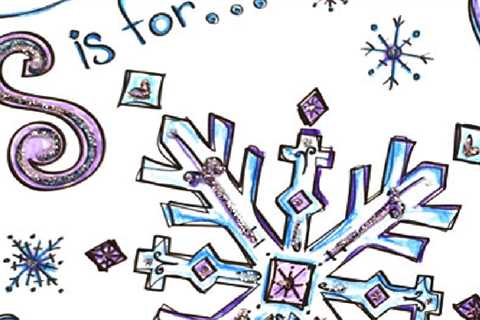 Free Printable “S is for Snowflake” Snowflake Coloring Page