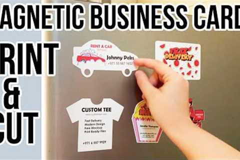 Magnetic Business Card Print and Cut