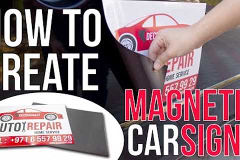 How to Make a Magnetic Car Sign : Strong Magnetic Sheet