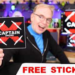 Get your FREE Captain Drone Stickers here – All Details Provided