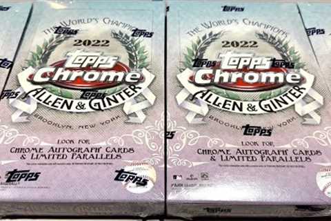 CASE HIT HALL OF FAME AUTO!  NEW RELEASE!  2022 ALLEN & GINTER CHROME BASEBALL CARDS!