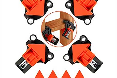 60/90/120 Degree Pro Corner Clamps Set for Woodworking Tools-Non Slip Fixed, 4PCS Adjustable Single ..