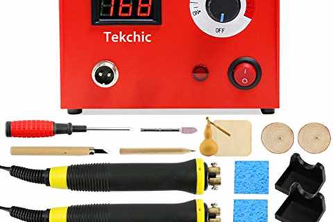 Tekchic Wood Burning Kit 23 Wire Tips Including Ball Tips, Wood Burning Tool 110V 50W Pyrography..