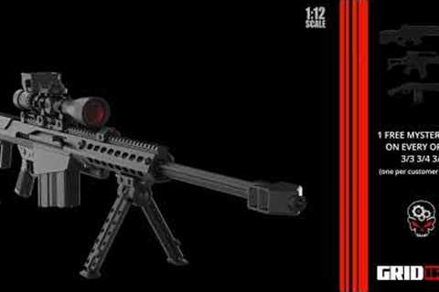 1:12 Scale Barrett .50 Cal Sniper Rifle - Gridiron Studios - PROMO WEEKEND