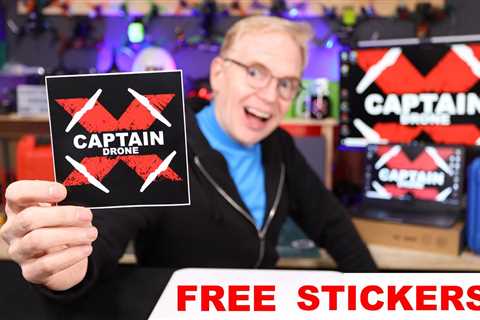 Get your FREE Captain Drone Stickers here – All Details Provided