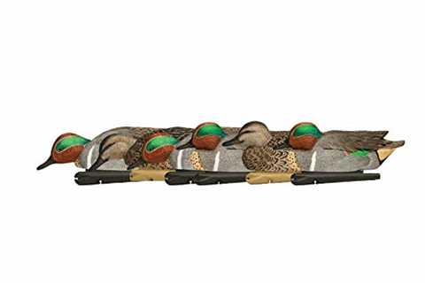 Avian-X Top Flight Duck Green Wing Teal Floater Decoy (6 Pack), Brown