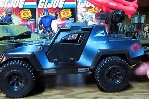 G.I.Joe 1998 Cobra Rattler 4-WD & Mobat & Action Figures