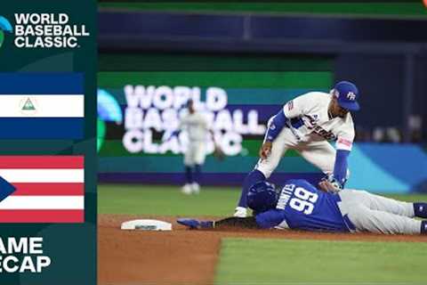 Nicaragua vs. Puerto Rico Game Highlights | 2023 World Baseball Classic