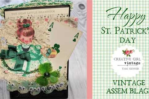 VINTAGE Assemblage St. Patrick''s Day Decoration & Vintage St. Pat''s show & tell from my..