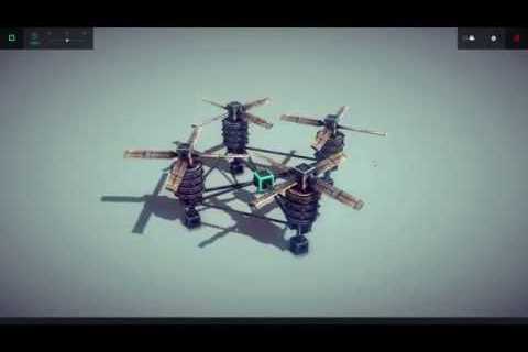 How to Build a Quadcopter in Besiege