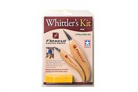 Flexcut Carving Tools, Whittler's Kit, High Carbon Steel Blade, Ergonomic Ash Handle, with Flexcut..