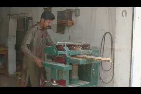 Incredible wood working skills of expert carpenters for making Holy Quran stand