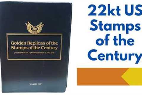 Collectible 22kt US Stamps of the Century For Sale #stamps #forsale