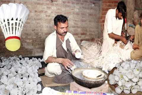 How Villagers Make Badminton Shuttlecock With Handmade Technique