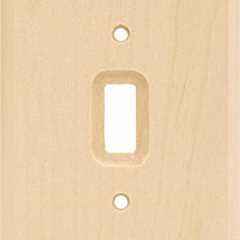 Franklin Brass W10393-UN-C Square Single Toggle Switch, Unfinished Wood
