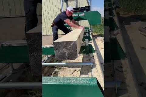 Milling an old beam #woodwork #wood #woodworking #sawmill #maker #tools #holz #madera #bois #fun