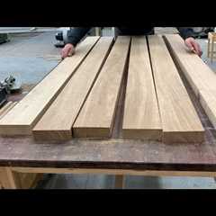 Korean Oak Table Build #Woodworking