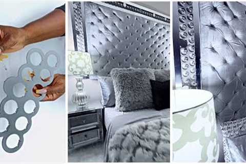 HOW TO TRANSFORM DOLLAR TREE HANGERS INTO A LUXURY HEADBOARD!