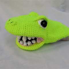 Crochet Rexy The Tyrannosaurus Rex Amigurumi Hand Puppet