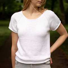 The Plain White Tee … A Perfect Wardrobe Staple … Two Patterns, One Knit & One Crochet
