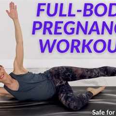 Full Body Pregnancy Workout | Tabata HIIT (Pregnancy Cardio + Workout + Stretches)