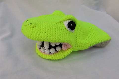 Crochet Rexy The Tyrannosaurus Rex Amigurumi Hand Puppet