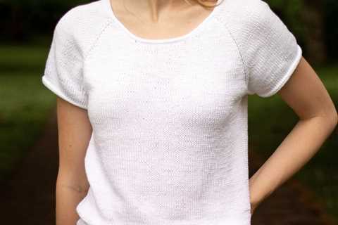 The Plain White Tee … A Perfect Wardrobe Staple … Two Patterns, One Knit & One Crochet