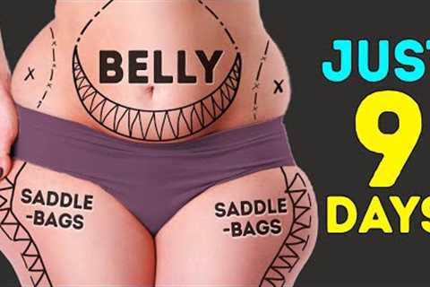 SADDLEBAGS + LOWER BELLY Fat | 9 Days 2 in 1 Challenge