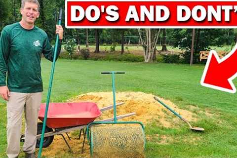 Lawn Leveling Lawn Do''s and Dont''s - How to Topdress a Lawn